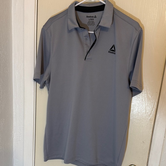 Reebok Men's Light Gray Polo Shirt - Picture 1 of 3